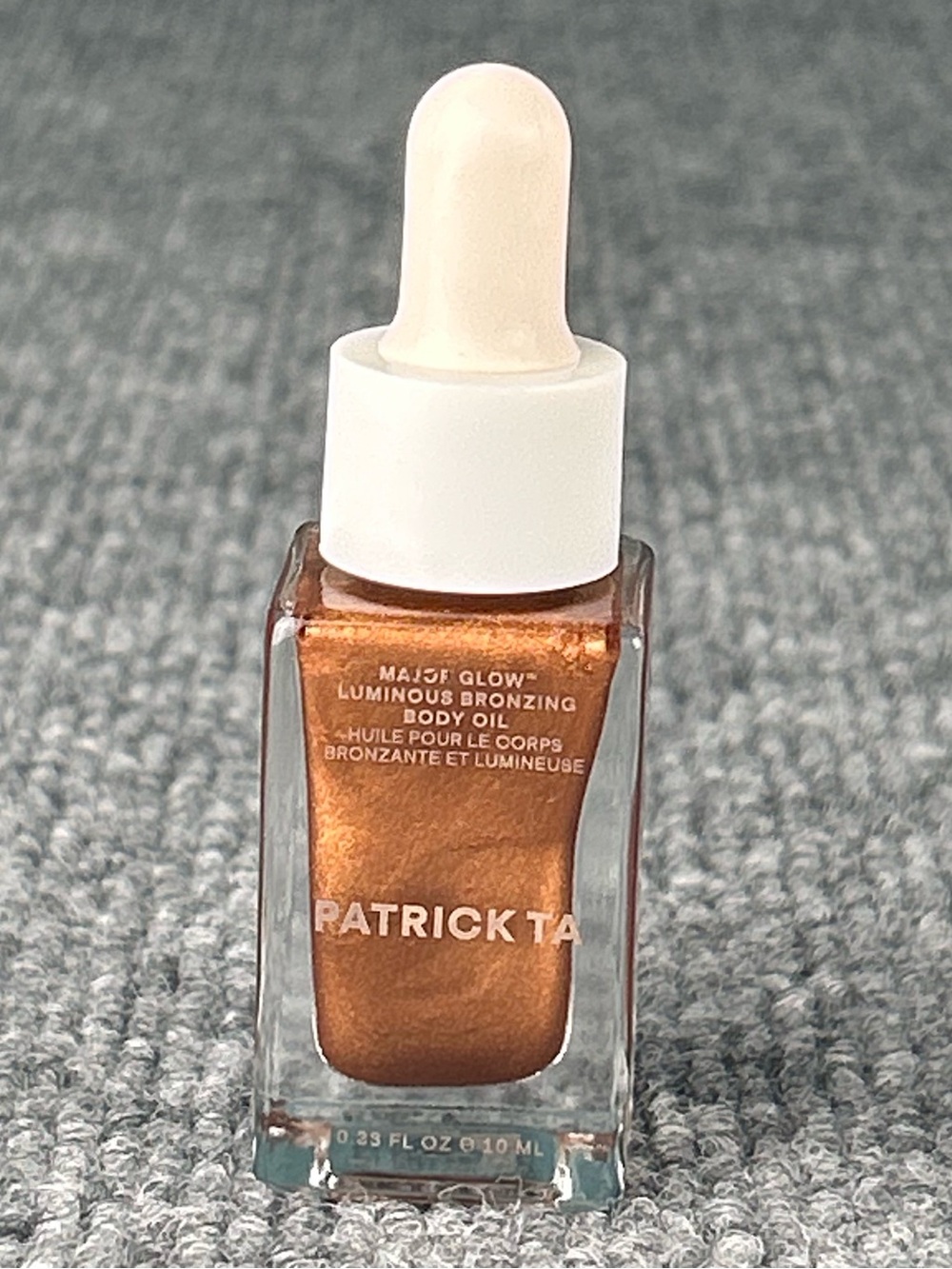 Patrick Ta Major Glow Luminous Bronzing Body Oil 0.33 Oz 10 mL Travel Size NWOB